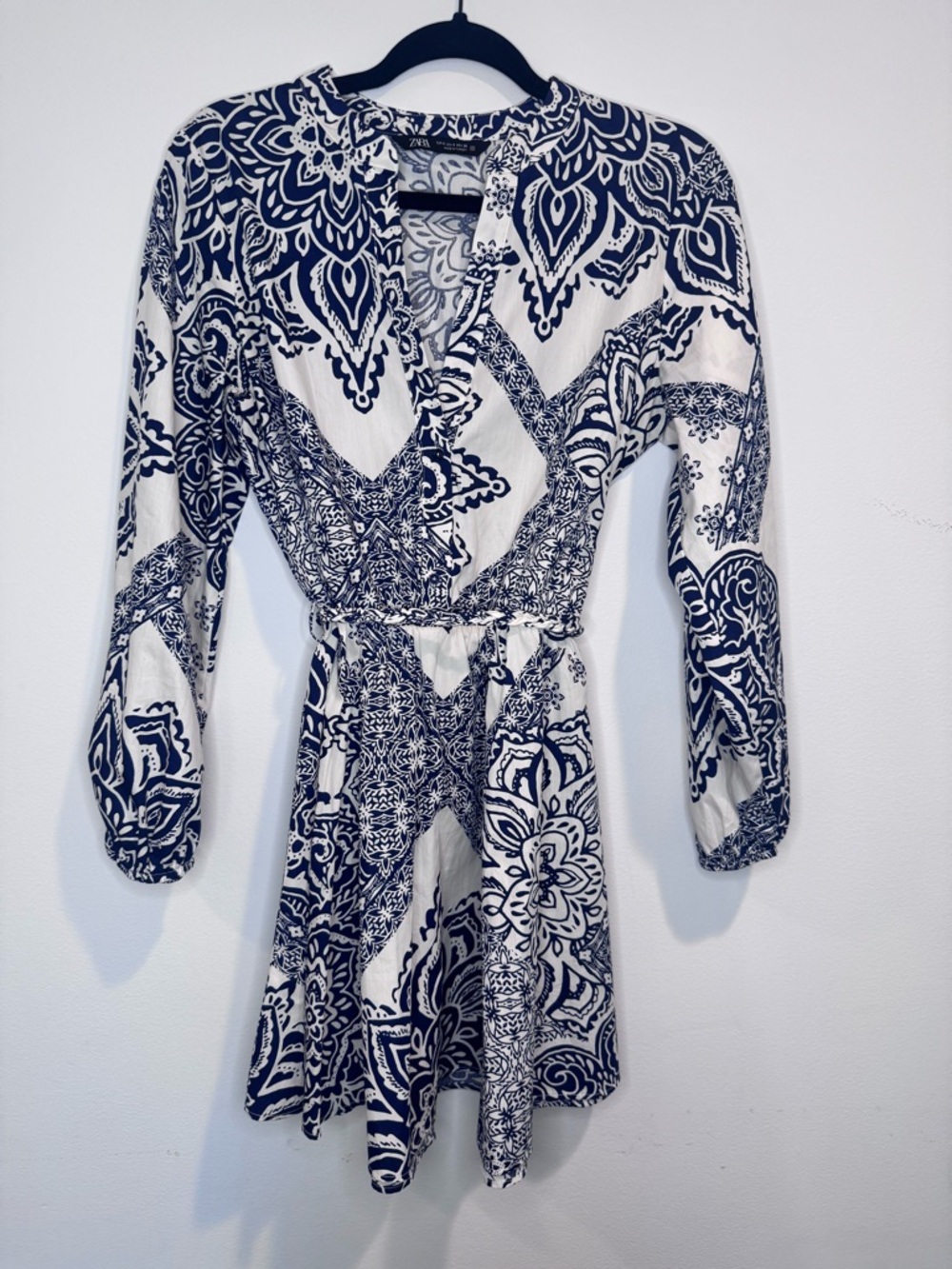 Zara Paisley Print Mini Dress